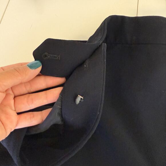 Wilfred Aritzia Button Front Mini Skirt Black Dressy Polyester - 8 - Picture 7 of 9